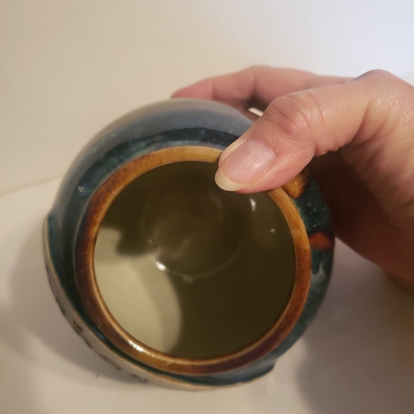 Art Pottery Container/Jar “Ashes Of Old Lovers” Cork Lid - Picture 3 of 4